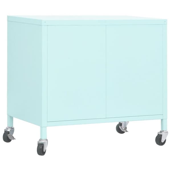 vidaXL opbevaringsskab 60x35x49 cm stål mintgrøn