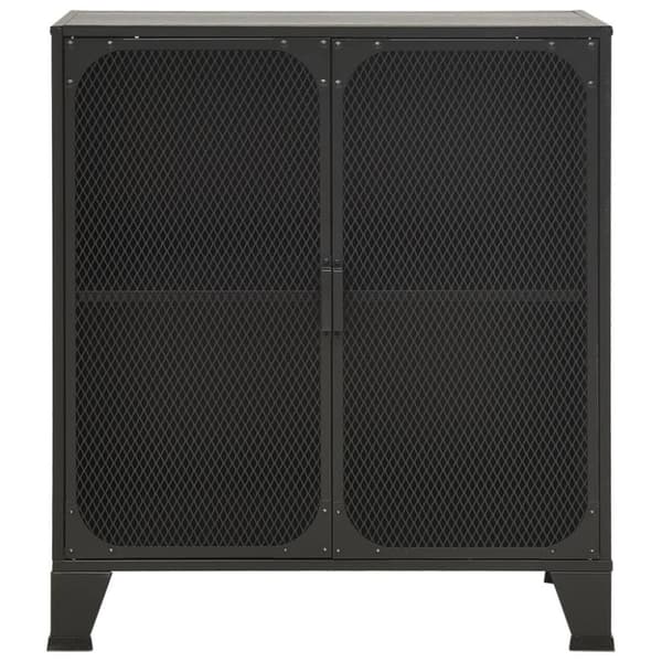 vidaXL Oppbevaringsskap grå 72x36x82 cm metall og MDF