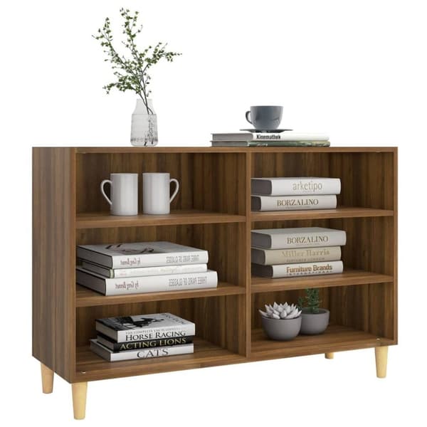 vidaXL Skjenk brun eik 103,5x35x70 cm konstruert tre