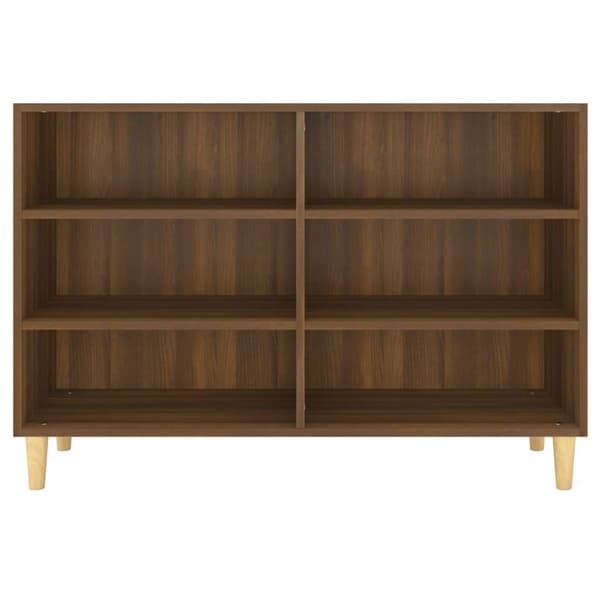 vidaXL Skjenk brun eik 103,5x35x70 cm konstruert tre