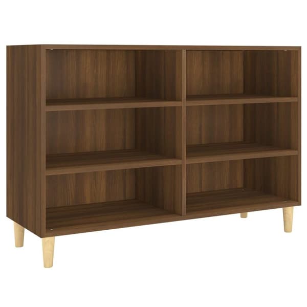 vidaXL Skjenk brun eik 103,5x35x70 cm konstruert tre