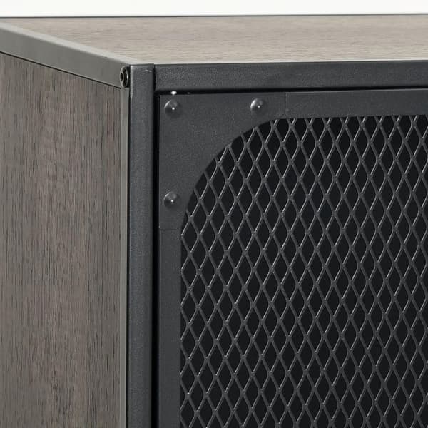 vidaXL opbevaringsskabe 2 stk. 72x36x82 cm metal og MDF grå