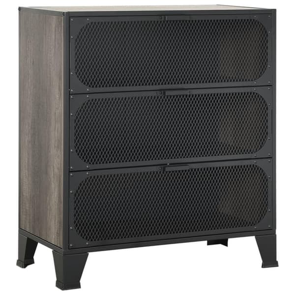 vidaXL opbevaringsskabe 2 stk. 72x36x82 cm metal og MDF grå