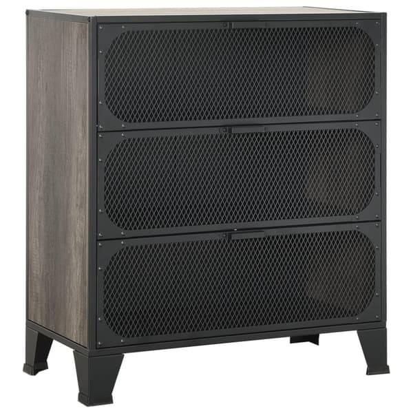 vidaXL opbevaringsskabe 2 stk. 72x36x82 cm metal og MDF grå