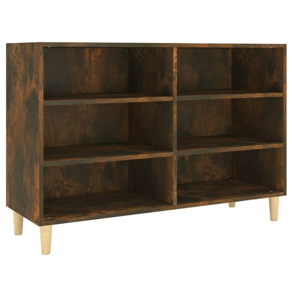 vidaXL Skjenk røkt eik 103,5x35x70 cm konstruert tre