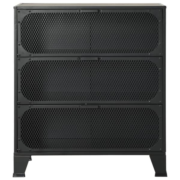 vidaXL Förvaringsskåp grå 72x36x82 cm metall och MDF