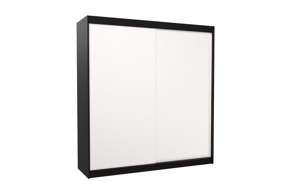 TERECAY Garderob 200x215 cm Svart/Vit