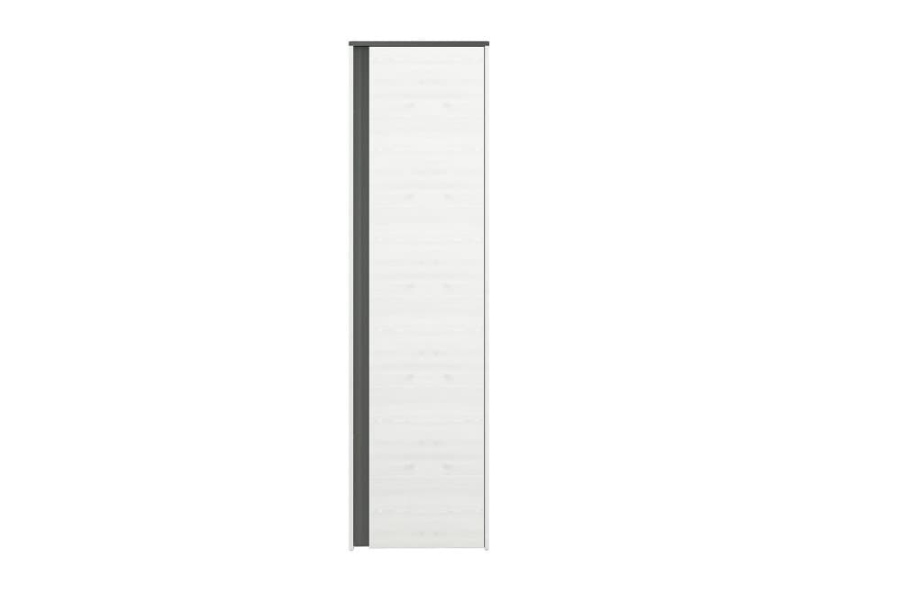 EXPLOSI Garderob 198 cm Antracit/Vit Natur