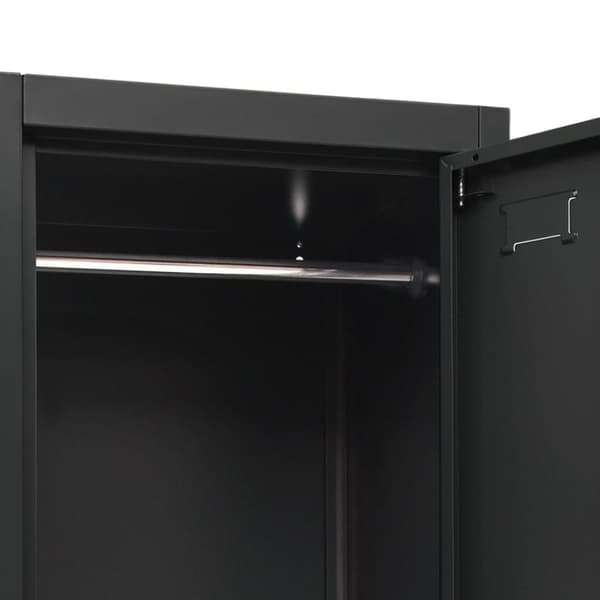 vidaXL skab 38x45x180 cm stål antracitgrå