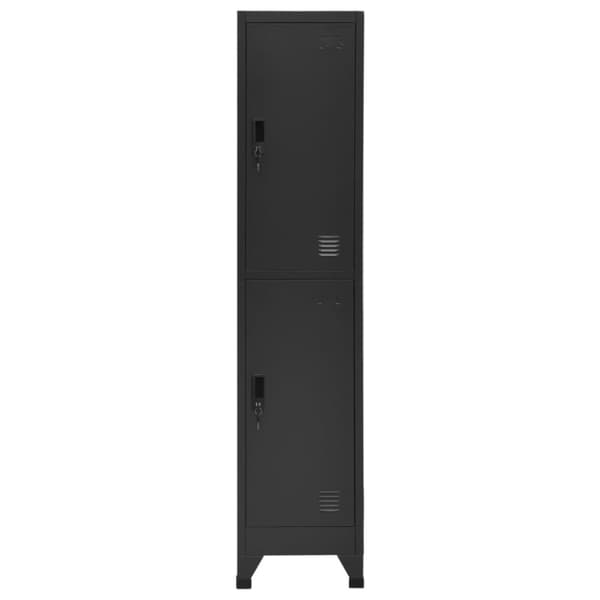 vidaXL skab 38x45x180 cm stål antracitgrå