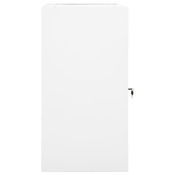 vidaXL sadelskab 53x53x105 cm stål hvid