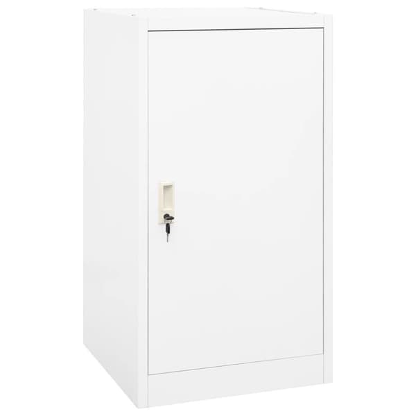 vidaXL sadelskab 53x53x105 cm stål hvid