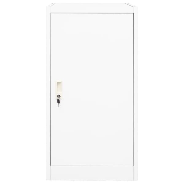 vidaXL sadelskab 53x53x105 cm stål hvid