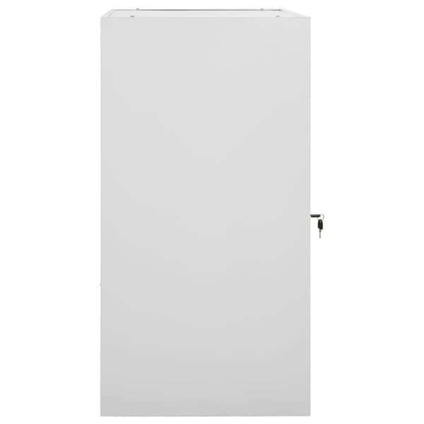 vidaXL Salskap lysegrå 53x53x105 cm stål