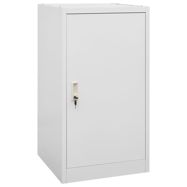vidaXL Salskap lysegrå 53x53x105 cm stål