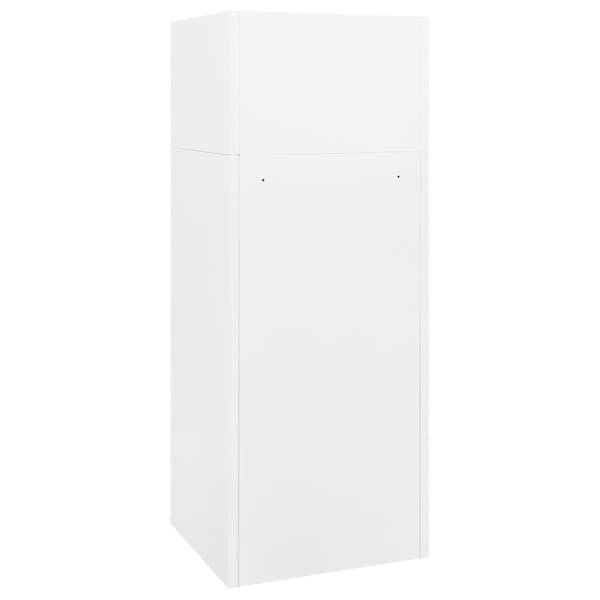 vidaXL sadelskab 53x53x140 cm stål hvid
