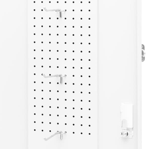 vidaXL sadelskab 53x53x140 cm stål hvid