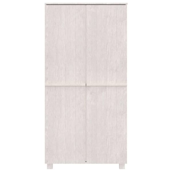 vidaXL Garderobe HAMAR hvit 89x50x180 cm heltre furu