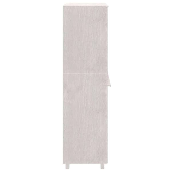 vidaXL Garderobe HAMAR hvit 89x50x180 cm heltre furu