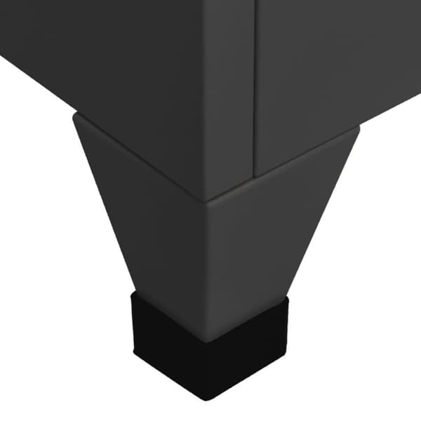 vidaXL Oppbevaringsskap antrasitt 38x45x180 cm stål