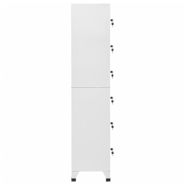 vidaXL skab 38x40x180 cm stål lysegrå