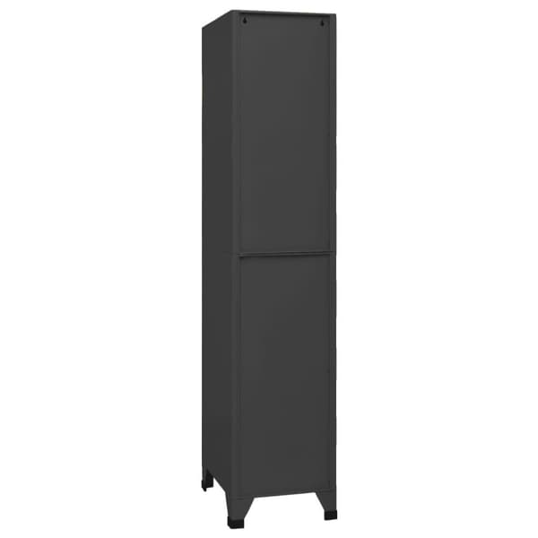 vidaXL Arkivskap antrasitt 38x45x180 cm stål