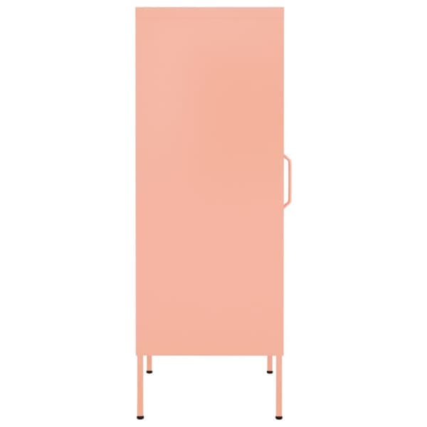 vidaXL Varastokaappi pinkki 42,5x35x101,5 cm teräs