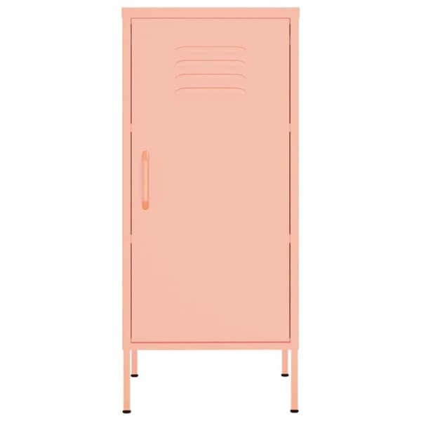 vidaXL Varastokaappi pinkki 42,5x35x101,5 cm teräs