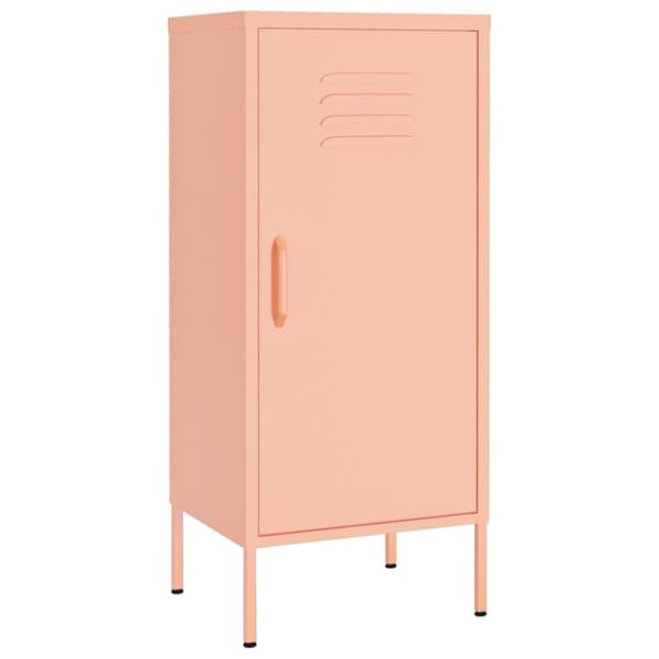 vidaXL Varastokaappi pinkki 42,5x35x101,5 cm teräs