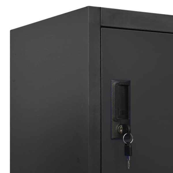vidaXL Oppbevaringsskap antrasitt 90x45x180 cm stål