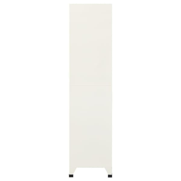 vidaXL skab 90x45x180 cm stål grå og blå