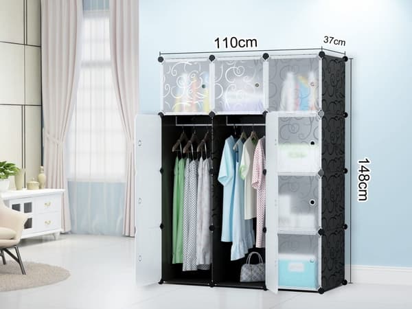 Modulopbygget garderobeskab 12x