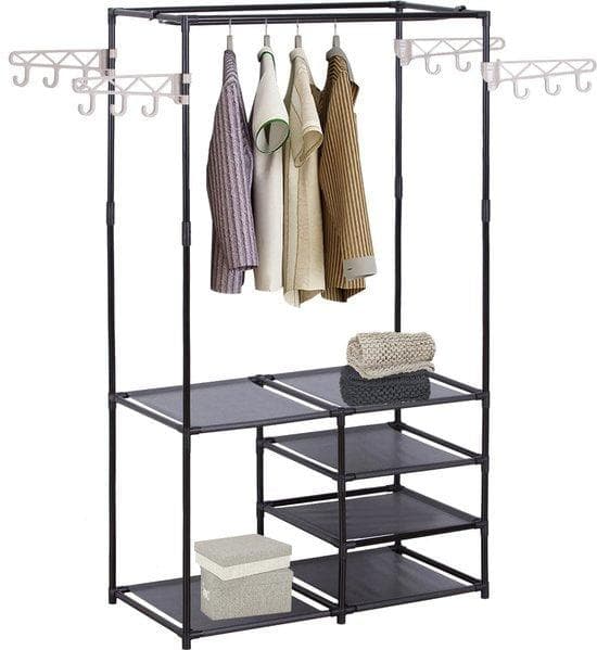 Klädstativ - Garderob - Klädstativ Black - Klädstativ sovrum - 87 x 44 x 158 cm