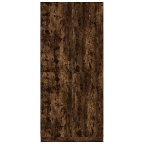 vidaXL Garderob rökfärgad ek 90x52x200 cm konstruerat trä