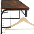 Miniatyrbillede 5 af 11: Knagerække Westwood 66x30x27cm - Industrielt mørkt træ, rustikt
