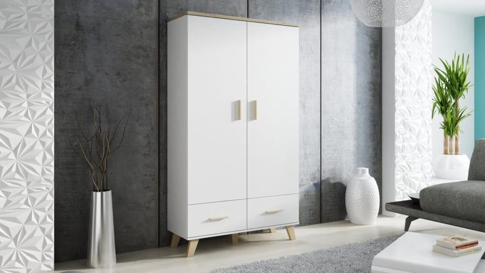 LOTTA GARDEROB 110x190x55 VIT/EK