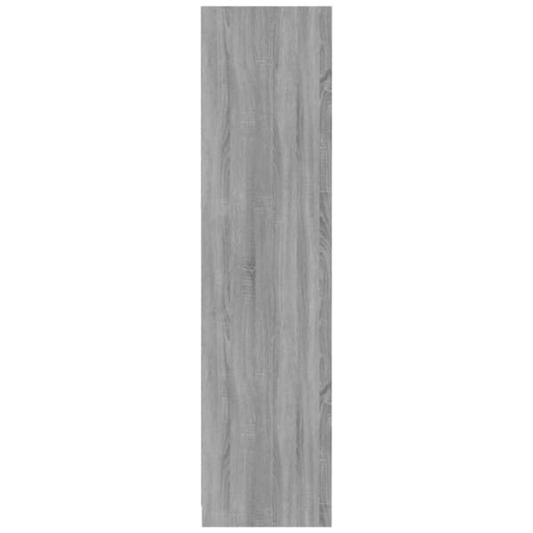 vidaXL Garderobe grå sonoma 100x50x200 cm konstruert tre