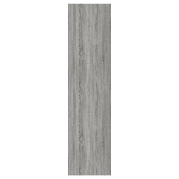 vidaXL Garderobe med skuffer grå sonoma 50x50x200 cm konstruert tre