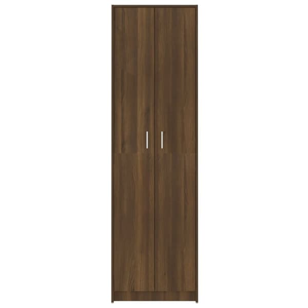 vidaXL entréskab 55x25x189 cm konstrueret træ brun egetræsfarve