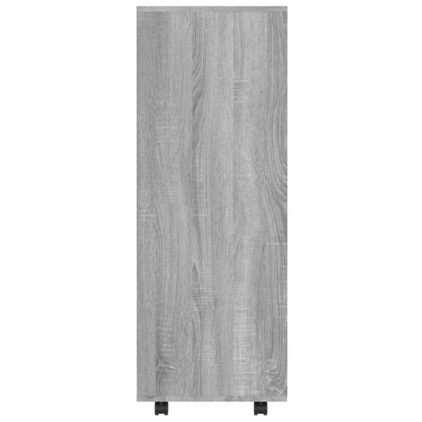 vidaXL klædeskab 80x40x110 cm konstrueret træ grå sonoma-eg