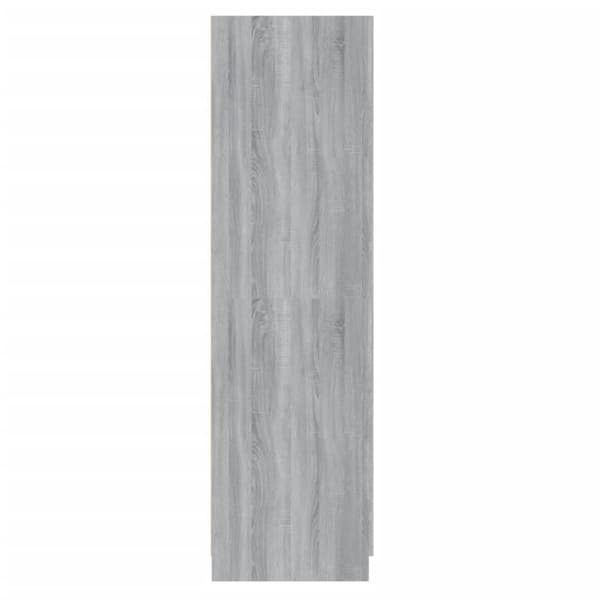 vidaXL Garderobe grå sonoma 80x52x180 cm konstruert tre
