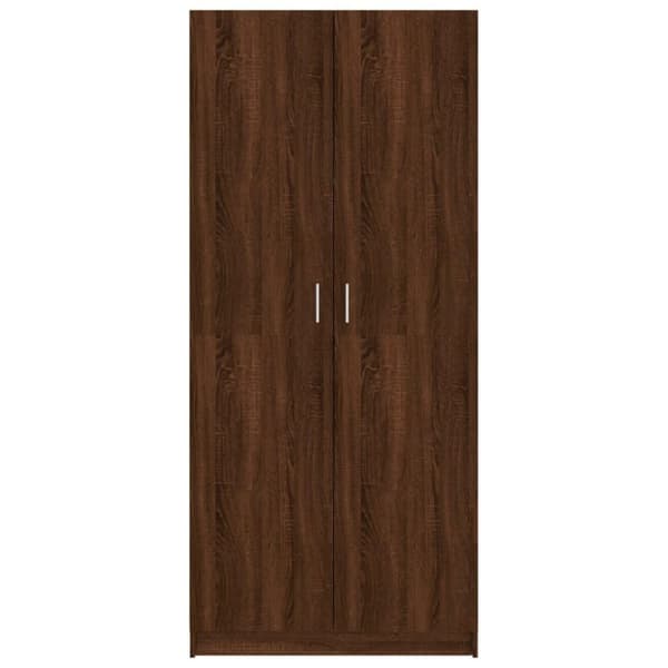 vidaXL Garderobe brun eik 80x52x180 cm konstruert tre