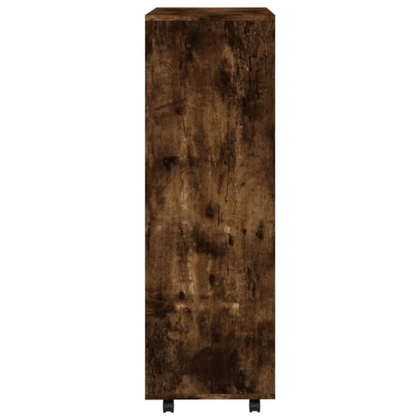 vidaXL Garderobe røkt eik 80x40x110 cm konstruert tre