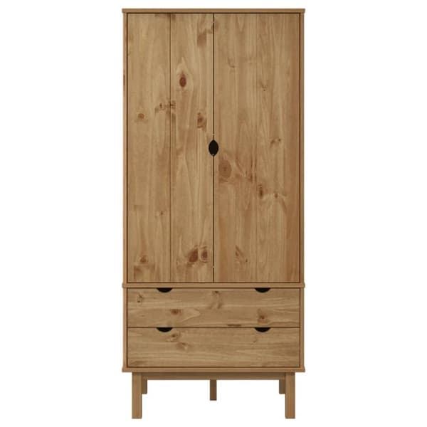 vidaXL Garderobe OTTA 76,5x53x172 cm heltre furu