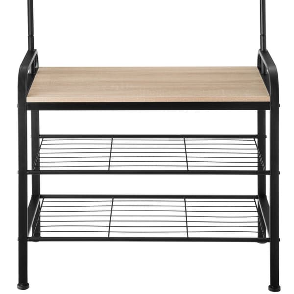 Garderob - 73,5x36x184cm, Industriellt lätt trä, ek Sonoma