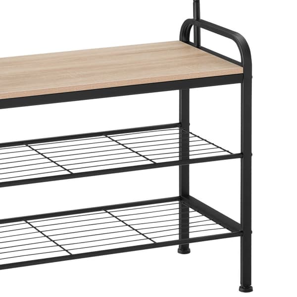 Garderob - 73,5x36x184cm, Industriellt lätt trä, ek Sonoma