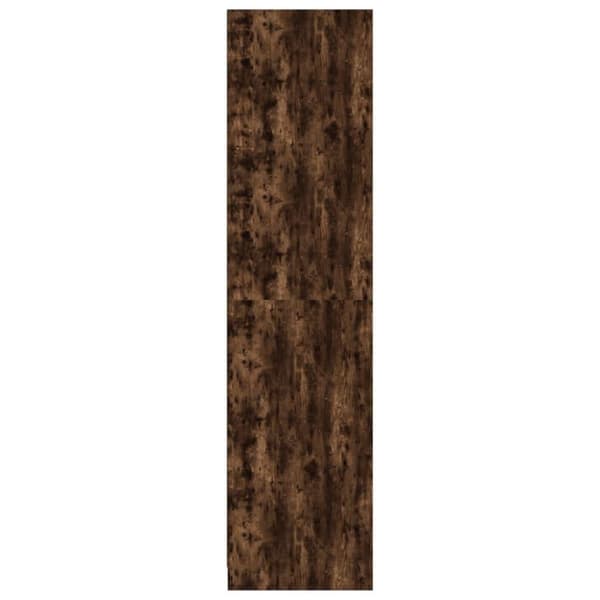 vidaXL Klädskåp rökfärgad ek 100x50x200 cm konstruerat trä
