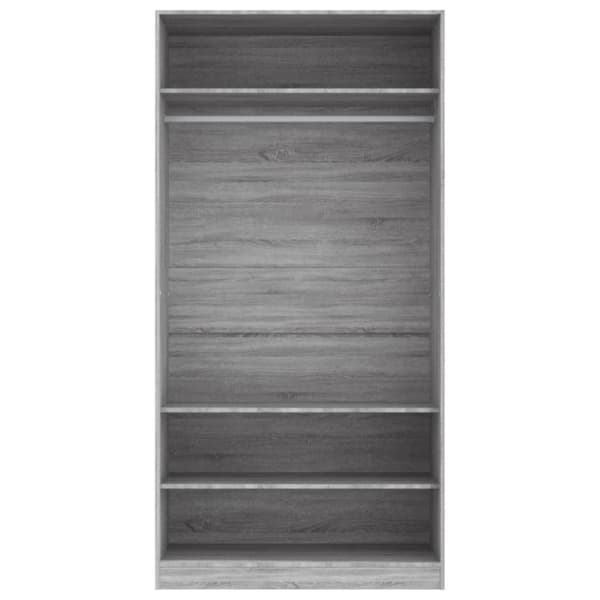 vidaXL Garderob grå sonoma 100x50x200 cm konstruerat trä
