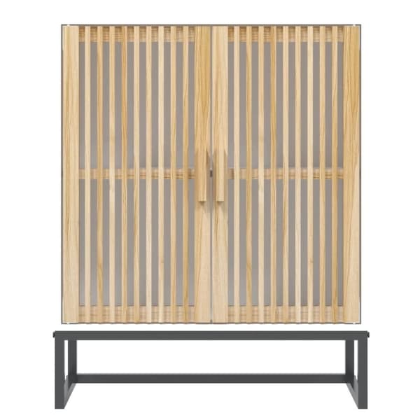 vidaXL Skjenk hvit 60x30x75 cm konstruert tre