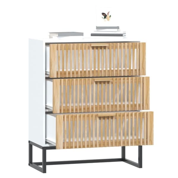 vidaXL Förvaringsskåp vit 60x30x75 cm konstruerat trä